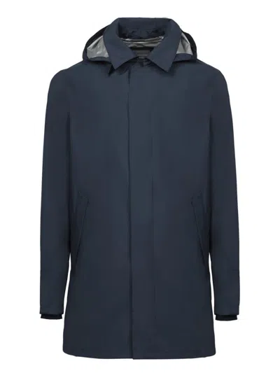 Herno Three-quarter Coats In Blue
