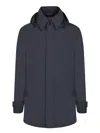 Herno Laminar Carcoat In 2 Layers Gore-tex In Blue