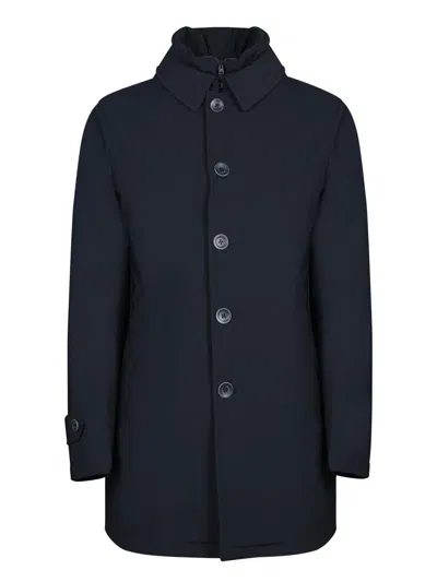 Herno Three-quarter Coats In Blue