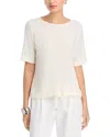 Herno Crewneck Short Sleeves Round Neck Button Embellishments In White