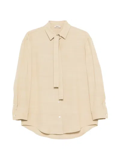 Herno Tie-neck Shirt In Neutral