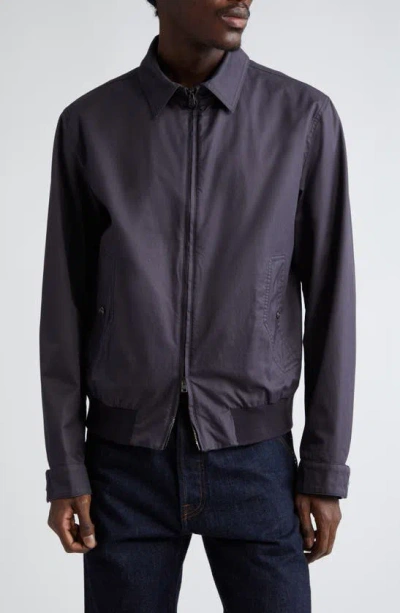 Herno Tigri Cotton Bomber Jacket In 9200 Navy