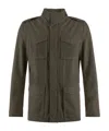 Herno Tigri Cotton Military Jacket In Green