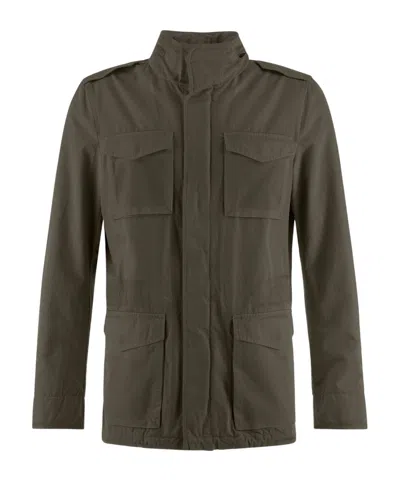 Herno Tigri Cotton Military Jacket In Green