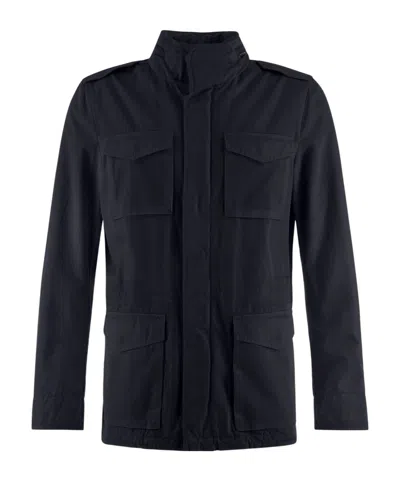 Herno Tigri Field Jacket In Navy Blue