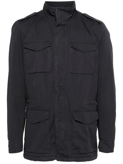 Herno Tigri Field Jacket In Blue