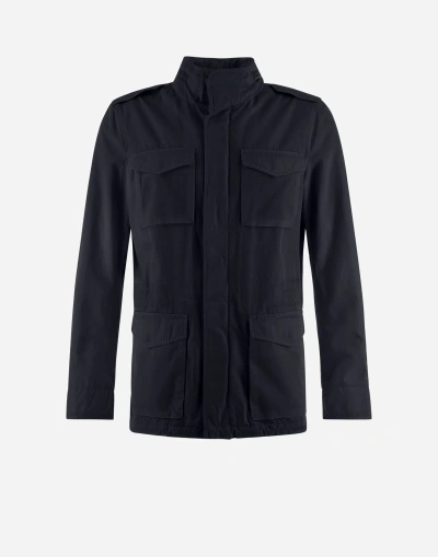 Herno Tigri Field Jacket In Navy Blue