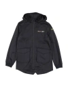 Herno Babies'  Toddler Boy Overcoat & Trench Coat Midnight Blue Size 6 Cotton, Polyamide, Elastane In Black