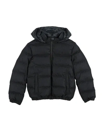 Herno Babies'  Toddler Boy Puffer Midnight Blue Size 6 Virgin Wool, Polyester In Black
