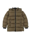 Herno Toddler Boy Puffer Military Green Size 6 Polyamide, Acrylic, Wool, Elastane In Green