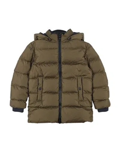 Herno Babies'  Toddler Boy Puffer Military Green Size 6 Polyamide, Acrylic, Wool, Elastane