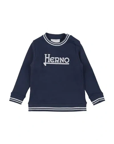 Herno Babies'  Toddler Boy Sweatshirt Navy Size 4 Cotton, Polyester In Blue