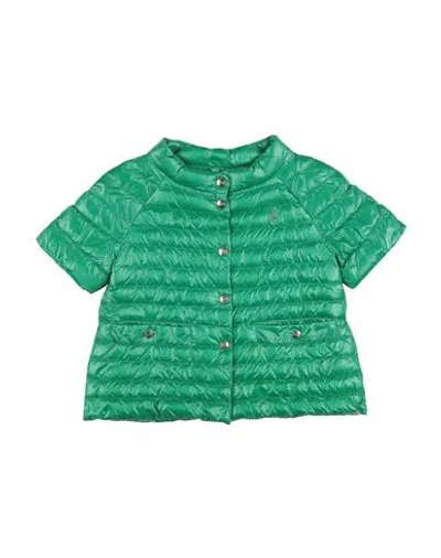 Herno Babies'  Toddler Girl Puffer Green Size 6 Polyamide, Polyester, Cotton