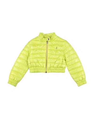 Herno Babies'  Toddler Girl Puffer Lime Green Size 6 Polyamide In Yellow