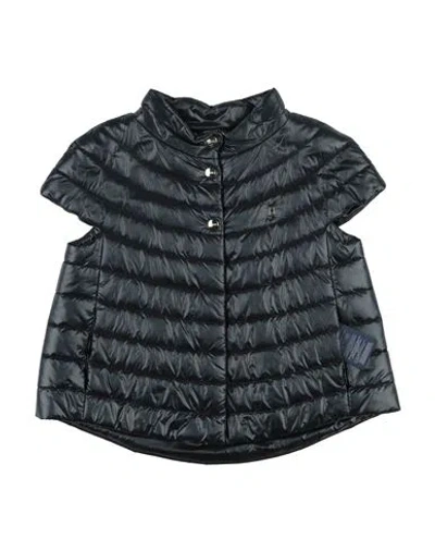 Herno Babies'  Toddler Girl Puffer Midnight Blue Size 6 Polyamide, Cotton In Black