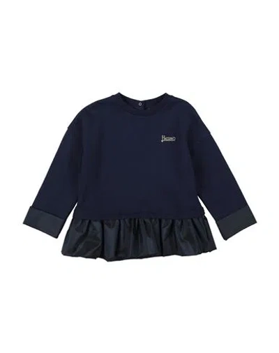 Herno Babies'  Toddler Girl Sweatshirt Navy Size 6 Cotton, Polyester, Polyamide In Blue