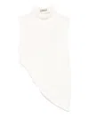 Herno Tank Top In Matt Viscose In White