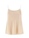 Herno Resort Top In Satin Effect In Beige