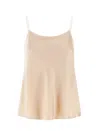 Herno Resort Top In Satin Effect In Beige