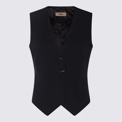 Herno Top Blue And Green In Black
