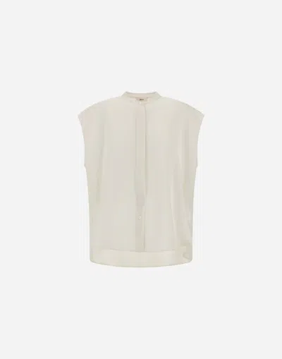 Herno Top In Lucent Cady In White