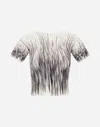 Herno Top In Shades Of Pleat In Black/grey