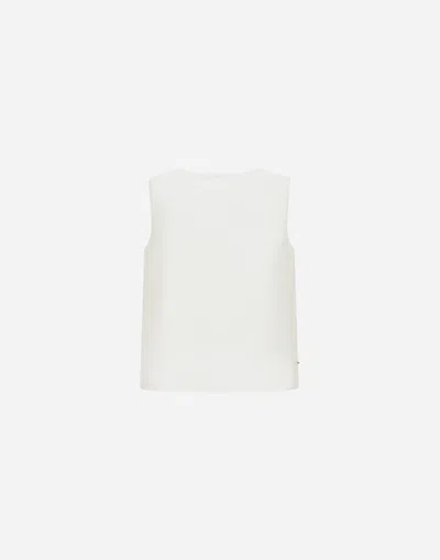 Herno Top In Smart Cotton Popeline In White