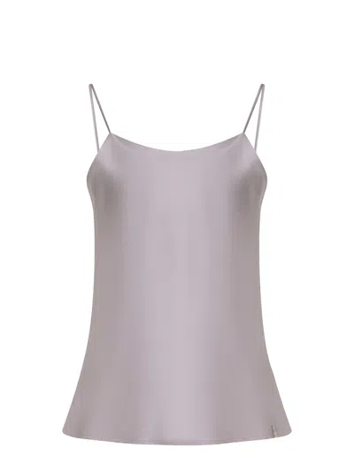 Herno Top Made Of Satin In Grey