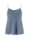 Herno Resort Top In Satin Effect In Navy