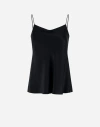 Herno Resort Top In Satin Effect In Nero