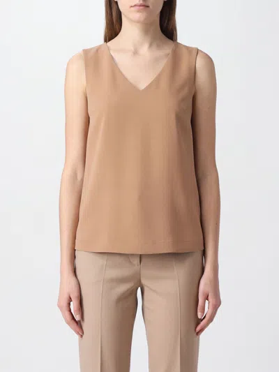 Herno Top Woman Color Camel In Neutral