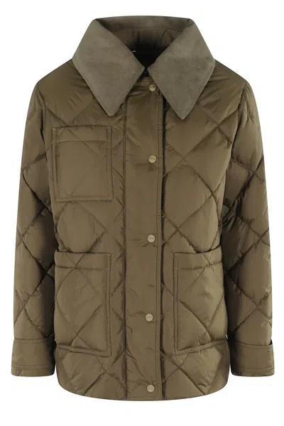 Herno Trapp Short Parka In Green