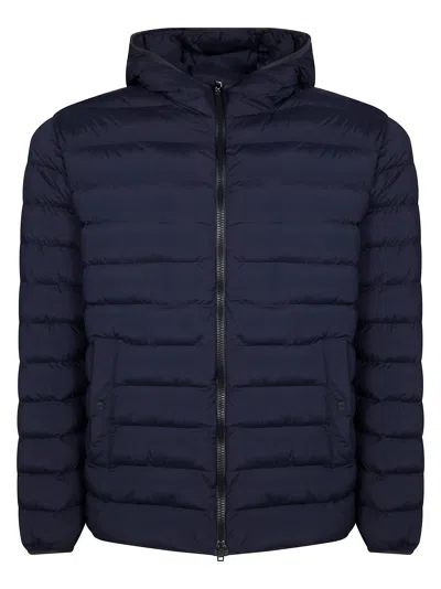 Herno Travel Packable Bomber Jacket In Blue