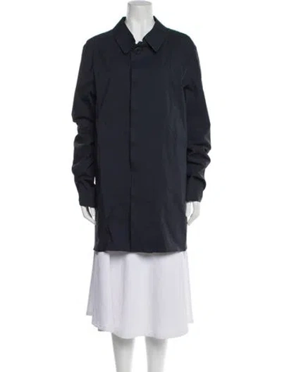 Pre-owned Herno Trench Coat In Black