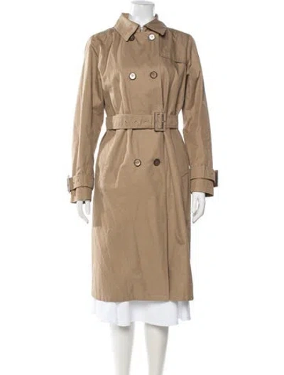 Pre-owned Herno Trench Coat In Brown