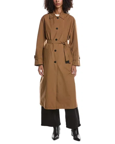 Herno Trench Coat In Brown