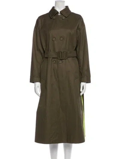 Pre-owned Herno Trench Coat In Green