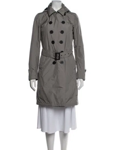 Pre-owned Herno Trench Coat In Grey
