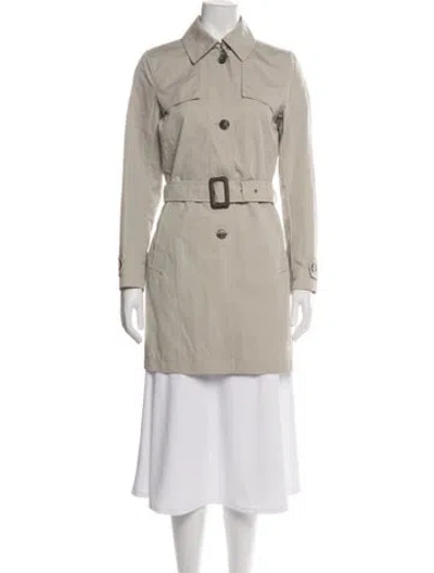 Pre-owned Herno Trench Coat In Neutrals