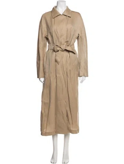 Pre-owned Herno Trench Coat In Neutrals