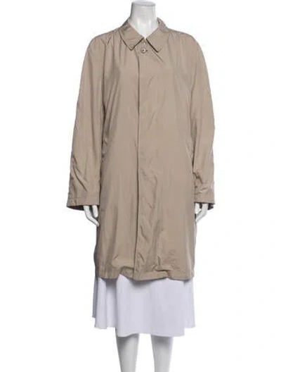 Pre-owned Herno Trench Coat In Neutrals