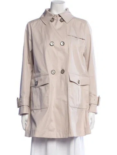 Pre-owned Herno Trench Coat In Neutrals