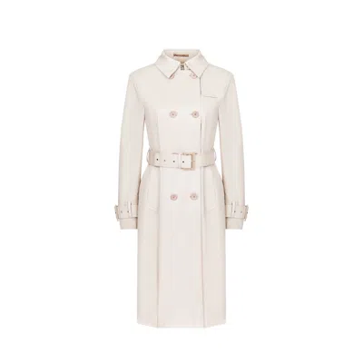 Herno Trench Coat In White
