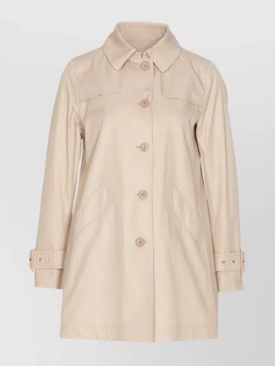 HERNO TRENCH COAT WITH BACK VENT AND POCKETS