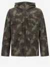 Herno Multicolor Tropical Pattern Ripstop Nylon Parka In Multi