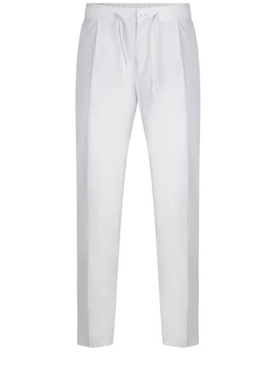Herno Trousers In White