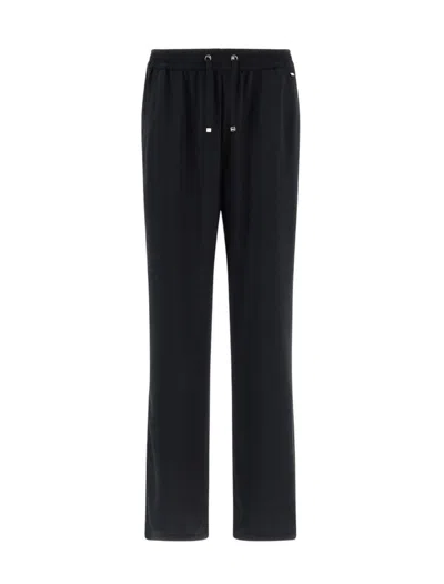 Herno Buckle-detailed Straight Trousers In Black