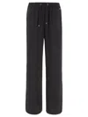 Herno Wide Leg High Waist Satin Trousers For Women