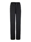 Herno Blue Pants With Elastic Drawstring Waist In Tech Fabric Woman In Black
