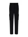 Herno Cargo Trousers In Soft Wool In Black